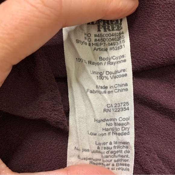 ARITZIA Wilfred Free Teigen Shift Dress With Scoop Neck Wine/Burgundy Size Large - Picture 6 of 11